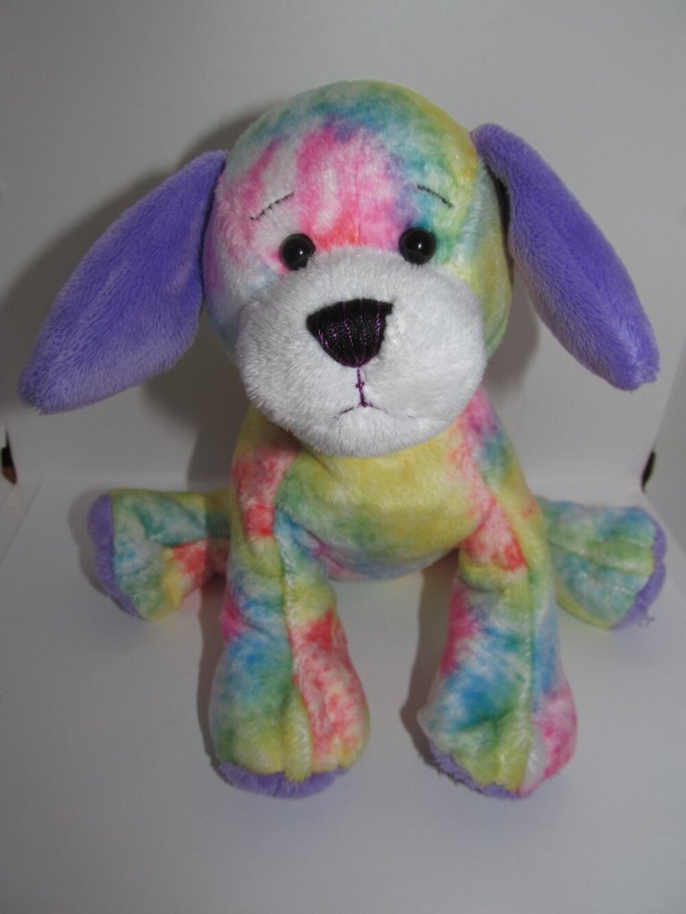 Webkinz Tye Dyed Puppy HM385 Dog Plush Toy Stuffed Animal NO CODE Y2K 2000's
